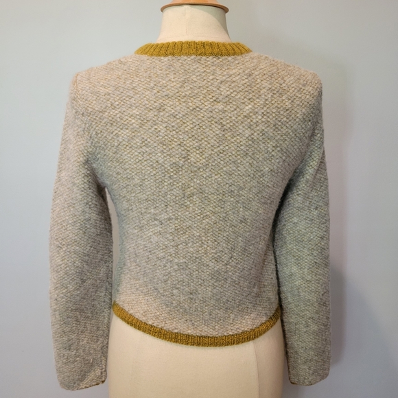 Eckhaus Latta Baby Alpaca Hand Knit Cutout Clavicle Sweater SZ S - Picture 6 of 10